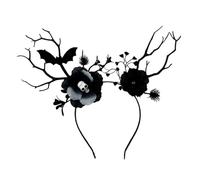Serre-tête en forme de branche d'arbre pour adultes et adolescents en forme de fleur pour Halloween, banquet, fête, cosplay