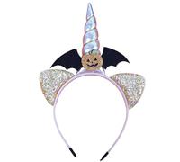 Serre-tête en forme de citrouille pour Halloween, tête de mort, accessoire de fête d'Halloween