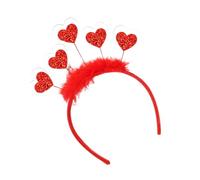 Serre-tête en forme de cœur - Accessoire pour cheveux en forme de cœur pailleté, serre-tête scintillant en forme de cœur | Serre-tête en forme de cœur pour costume de fête, postiche amusant pour la Sa