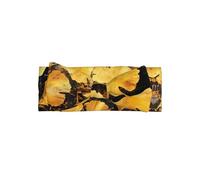 Serre-tête en forme de nœud doré avec motif de feuilles de ginkgo - Accessoire pour cheveux - Convient pour les nouveau-nés, les nourrissons et au quotidien