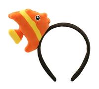 Serre-tête en forme de poisson de dessin animé pour enfants, bandeau en peluche pour l'école, fête de famille, accessoires photo, coiffe