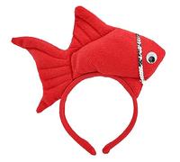 Serre-tête en forme de poisson en peluche pour adultes et enfants, pour femme, spa, maquillage, prise de photos, fête de Noël, coiffe mignonne pour femme pour se laver le visage, poisson en peluche