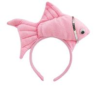 Serre-tête en forme de poisson en peluche pour adultes et enfants, pour femme, spa, maquillage, prise de photos, fête de Noël, coiffe mignonne pour femme pour se laver le visage, poisson en peluche