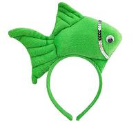 Serre-tête en forme de poisson en peluche pour adultes et enfants, pour femme, spa, maquillage, prise de photos, fête de Noël, coiffe mignonne pour femme pour se laver le visage, poisson en peluche