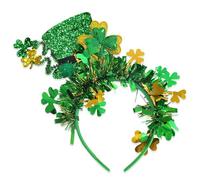 Serre-tête en forme de trèfles verts doux et confortables pour les fêtes à thème