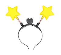 Serre-tête en forme d'étoile rebondissante à LED pour adulte, fête du Nouvel An, festival, bandeau à cheveux unisexe pour spectacles, cadeau de Noël pour maman et papa, cadeaux de Noël, femmes