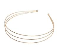 Serre-tête en métal 2/3 couches pour femme, bandeau de cheveux élastique en métal pour filles, base en métal épais, Multicolore, 1 count (Pack of 1)