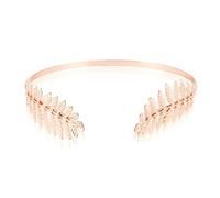 Serre-tête en métal à feuilles, serre-tête de déesse tendance à feuilles d'or, réglable, pour mariage, bal, fête, festival (Rose Gold)