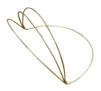 Serre-tête en métal à trois lignes pour mariée - Doré/argenté - Composants de bijoux