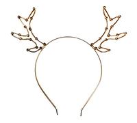 Serre-tête en métal avec oreilles de chat et bois de renne pour femme - Accessoires pour cheveux - Pour fête sur le thème de Noël