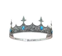 Serre-tête en métal pour homme avec pierres précieuses cloutées pour festival de musique et cosplay, fêtes de fin d'année, couronnes, taille unique, Comme décrit, Comme décrit.