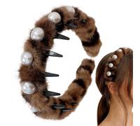 Serre-tête en peluche antidérapant pour filles - Pour les adolescentes, les mères, les amis, les grands-mères, les enseignants et Noël