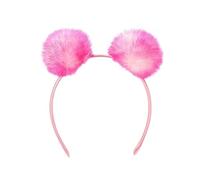 Serre-tête en peluche avec pompon pour enfants et réunions de famille