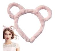 Serre-tête en peluche, bandeau de pour se laver le visage