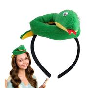 Serre-tête en peluche de serpent, coiffe de serpent, bandeau de serpent farci nouveau, mignon bibi en peluche, décoration de cheveux de l'année du serpent pour le Nouvel An