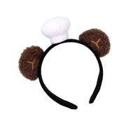 Serre-tête en peluche douce avec oreilles d'ours pour enfants, jeu de rôle, accessoire de déguisement, bandeau facile à laver, chapeau de bébé en peluche