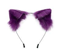 Serre-tête en peluche pour oreilles de chaton pour se laver le visage et le maquillage - Joli accessoire photo