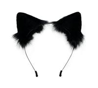 Serre-tête en peluche pour oreilles de chaton pour se laver le visage et le maquillage - Joli accessoire photo