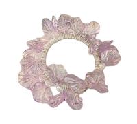 Serre-tête en perles de coquillage délicat avec design en tissu doux pour queue de cheval pour créer des coiffures élégantes