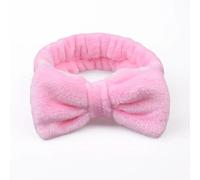 Serre-tête en polaire corail pour femme - Pour maquillage spa - Turban - Accessoires pour cheveux - Rose