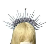 Serre-tête en résine pour femme - Tendance - Fait à la main - En alliage de résine - Style vintage - Accessoires de cheveux de mariée - Serre-tête halos pour femme
