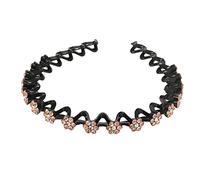 Serre-tête en strass pour cheveux avec strass et fleurs