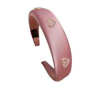 Serre-tête en strass pour femme - Accessoire de cheveux élégant en forme de cœur - Confortable - Pour un événement décontracté ou un mariage