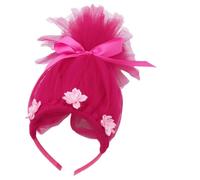 Serre-tête en tulle pour enfants avec nœud et fleur - Accessoire de jeu de rôle - Accessoire de conte de fées