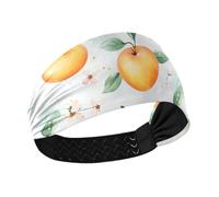 Serre-tête épais pour femme - Motif fruits d'abricot - Pour le yoga - Pour le lavage du visage et le basket-ball - Étoiles colorées en forme de chien Duchshund