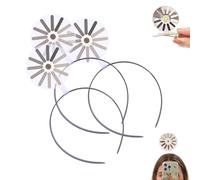 Serre-Tête/épingle à Cheveux Créatif, Serre-Tête Rotatif Humoristique, Cerceaux à Cheveux Avec Symboles De Chargement, Décoration De Fête Abstraite Créative Pour Femmes Et Hommes(Headband,3pcs)