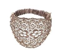 Serre-tête esthétique avec fleurs et perles pour femme - Serre-tête creux français - Pour soirée, fête, coiffure