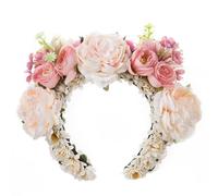 Serre-tête ethnique délicat à fleurs pour femme, accessoire de cheveux polyvalent pour fête et tenue décontractée