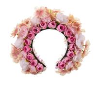 Serre-tête ethnique délicat à fleurs pour femme, accessoire de cheveux polyvalent pour fête et tenue décontractée