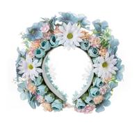Serre-tête ethnique délicat à fleurs pour femme, accessoire de cheveux polyvalent pour fête et tenue décontractée
