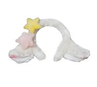 Serre-tête étoile en fourrure style Y2K avec oreilles d'agneau de dessin animé pour maquillage, lavage du visage, accessoires pour cheveux