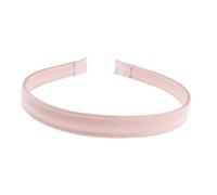 Serre-tête étroit en cuir végétalien avec bords cousus pour femme, pour l'hiver, une soirée, un mariage, un anniversaire, Noël, un anniversaire, une demoiselle d'honneur (rose bonbon)