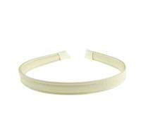 Serre-tête étroit en cuir végétalien avec bords cousus pour femme, pour l'hiver, une soirée, un mariage, un anniversaire, Noël, un anniversaire, une demoiselle d'honneur, un mariage (nude)