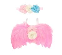 Serre-tête fait à la main en plumes d'ange pour séance photo de bébé - Accessoire pour cosplay et photographie - Aile