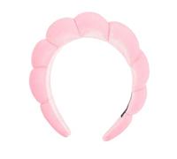 Serre Tete Femme Bande de cheveux en velours, haut de crâne haut, éponge, pâte frite, torsades, haut sens, accessoires for cheveux, couleur unie(Pink)