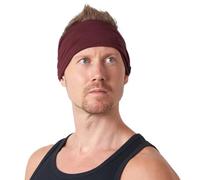 Serre Tete Femme Chic Sport - Elastique Cheveux Homme Bandana Double Boucle Twist Japonais Accessoire Travail Hair Band Torsadé Et Athlétique pour Transpiration Bordeaux