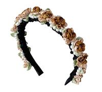 Serre-tête Fleuri Dirndl, Accessoire de Cheveux Traditionnel Fait Main avec Perles et Fleurs, Bandeau Élégant pour Femmes et Filles