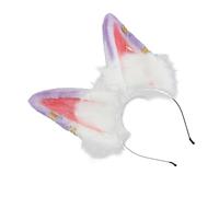 Serre-tête flexible avec oreilles de chat pour femmes et filles - Accessoire de déguisement - 17 cm - Violet