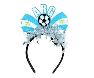 Serre-tête Football, Accessoire de Coiffure pour les matchs, pour soutenir l'Équipe Nationale Argentine, Accessoire Sport pour Hommes et Femmes