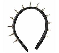 Serre-tête gothique diadème en cuir Steampunk Rock pour homme Punk Bandeau à rivets