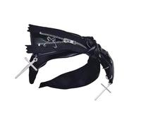 Serre-tête gothique en cuir style punk avec nœud papillon pour décoration de cheveux pour tenues de festival de musique