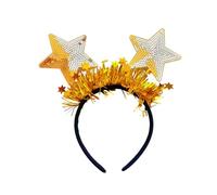 Serre-tête gothique fantaisie à pompons en forme de paillettes pour le réveillon du Nouvel An et un événement à thème