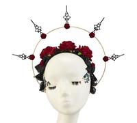 Serre-tête gothique fleur couronne coiffe haloCrown