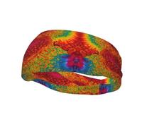 Serre-tête hippie Tie Dye pour cheveux, bandeau anti-transpiration, antidérapant, extensible, lavable