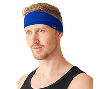 Serre Tete Homme Bandeau Sportif pour Femme, Headband Elastique De Transpiration Absorbant l'Humidité, Bandana Hair Band Très Mince A Séchage Rapide Force Étiré pour Crossfit Bleu
