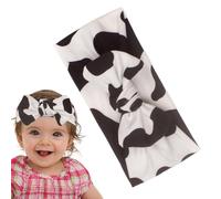 Serre-tête imprimé léopard, pour , bandeau large pour , écharpe avec nœuds, doux et élastique pour un usage quotidien et la photographie